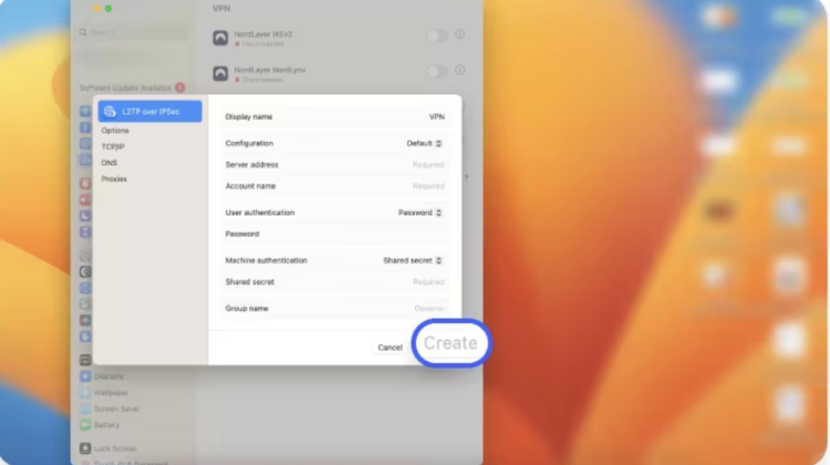 how to set up VPN mac