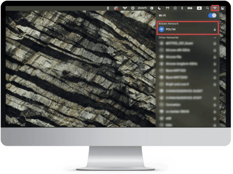 To find your SSID (Wi-Fi network name) on a Mac